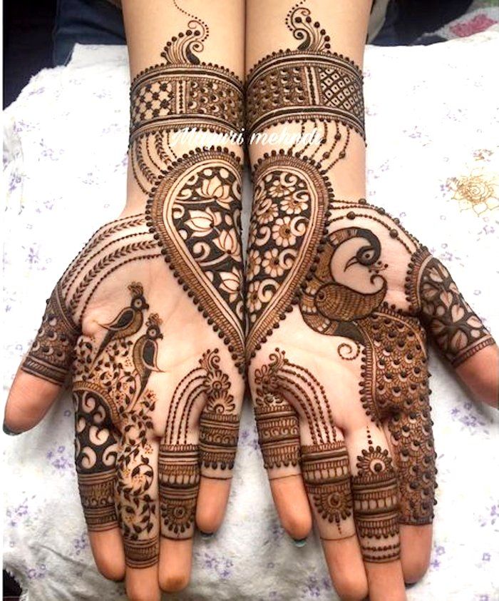 Half Hand Peacock Arabic Design