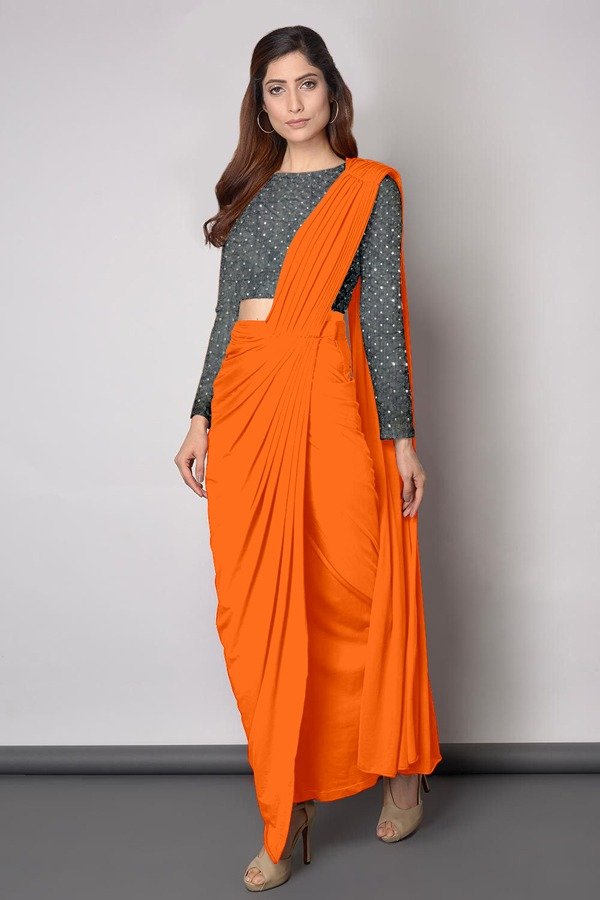 Dhoti style saree:
