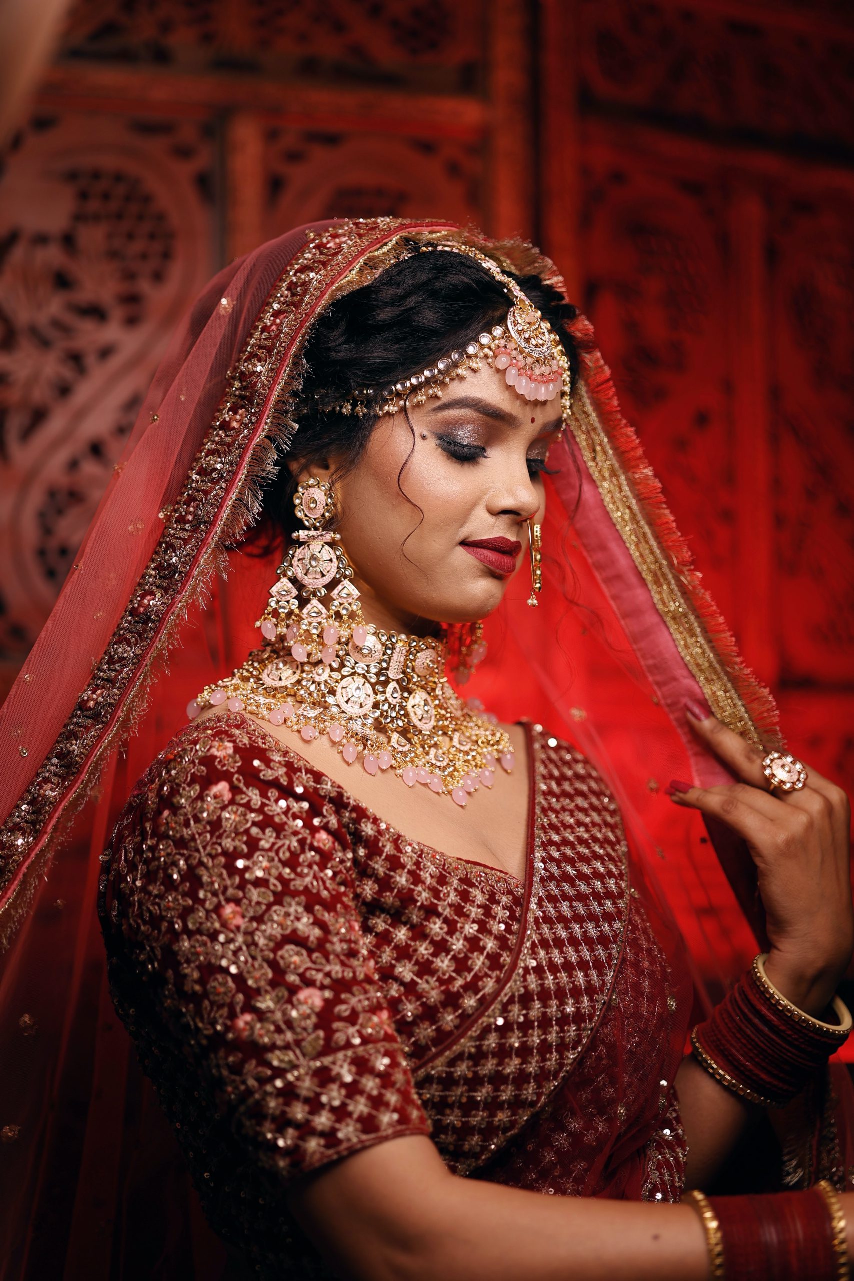 Traditional Red banarasi Saree