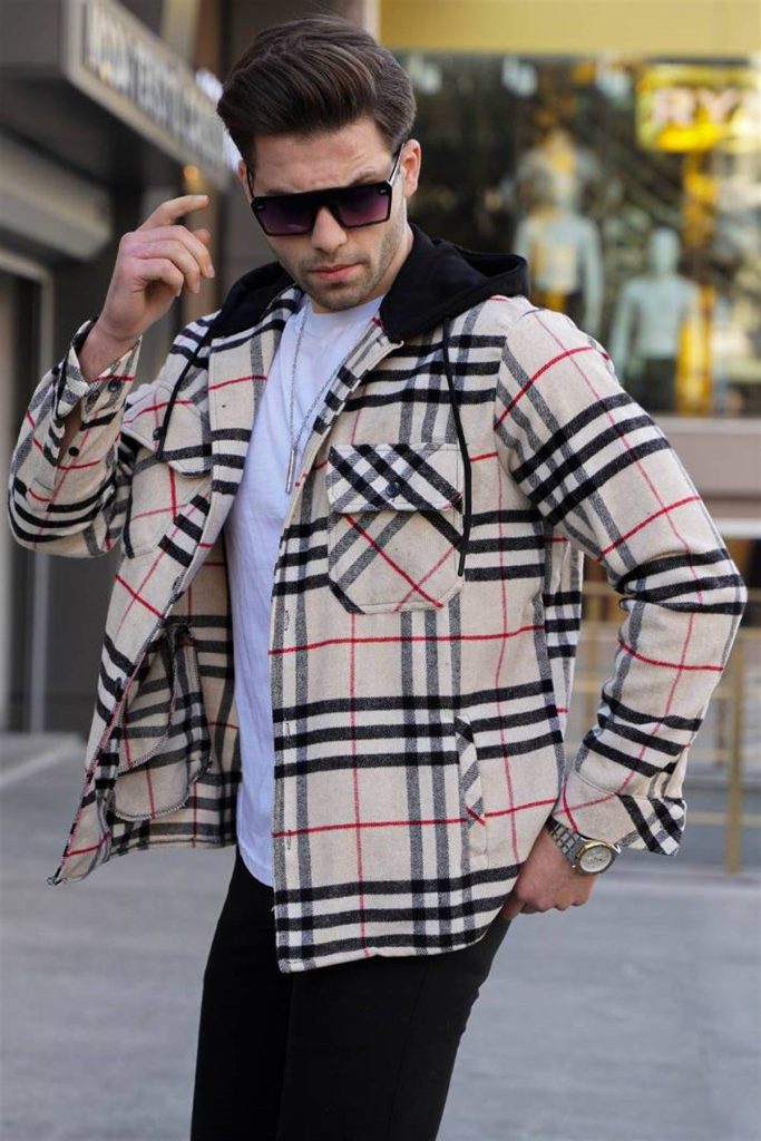 Checked shirts and hoodies